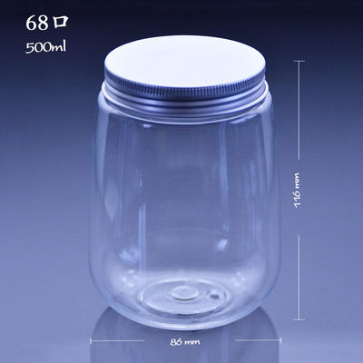 Plastic U Shaped 500ml 42mm Disposable Juice Bottles