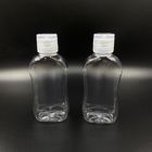 Flat 75ml Disposable Screw Cap Portable Hand Sanitizer Bottle