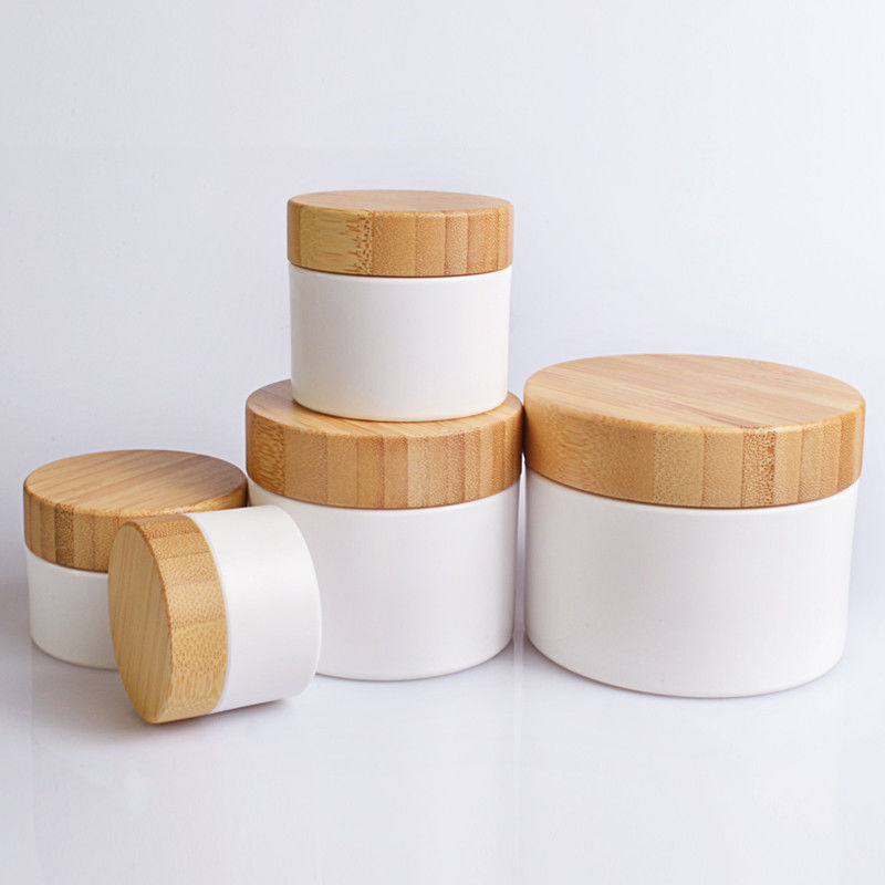 Hand Cream 250ml/8OZ ODM bamboo Plastic Container Jars