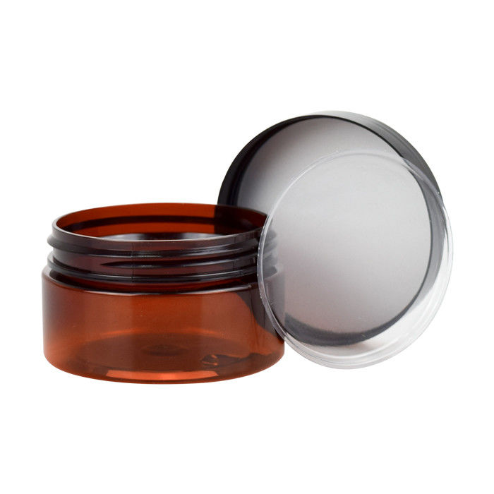 Cosmetic Packaging Amber 300ml Plastic Container Jars