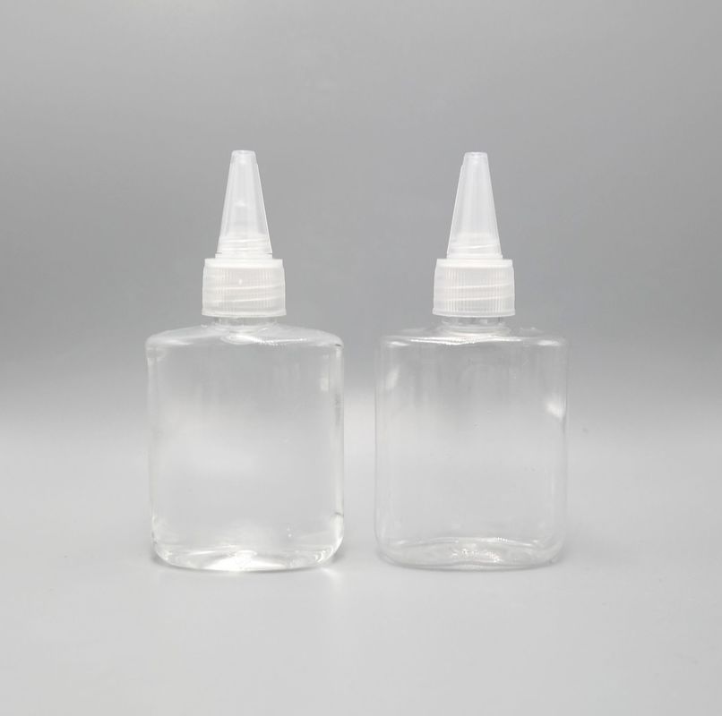 Vape Oil Clear 50ML Twist Top Plastic Squeeze Bottles