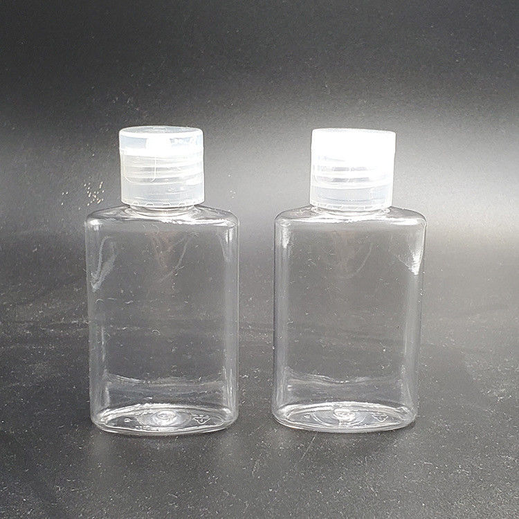 Transparent Disinfectant Gel 50ml Capacity Plastic Container Bottles