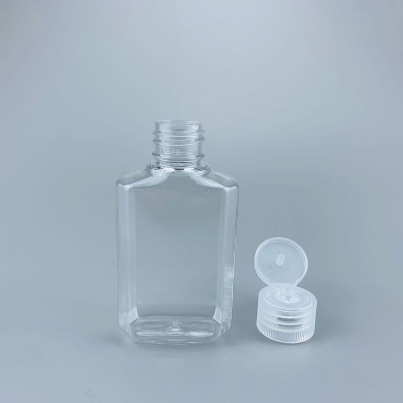 Alcohol Disinfection 60ml Flip Cap Plastic Sanitizer Bottle